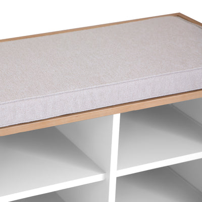 Earlham White Painted & Oak Hall Bench