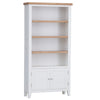 Earlham White Painted & Oak Large Bookcase