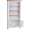 Earlham White Painted & Oak Large Bookcase