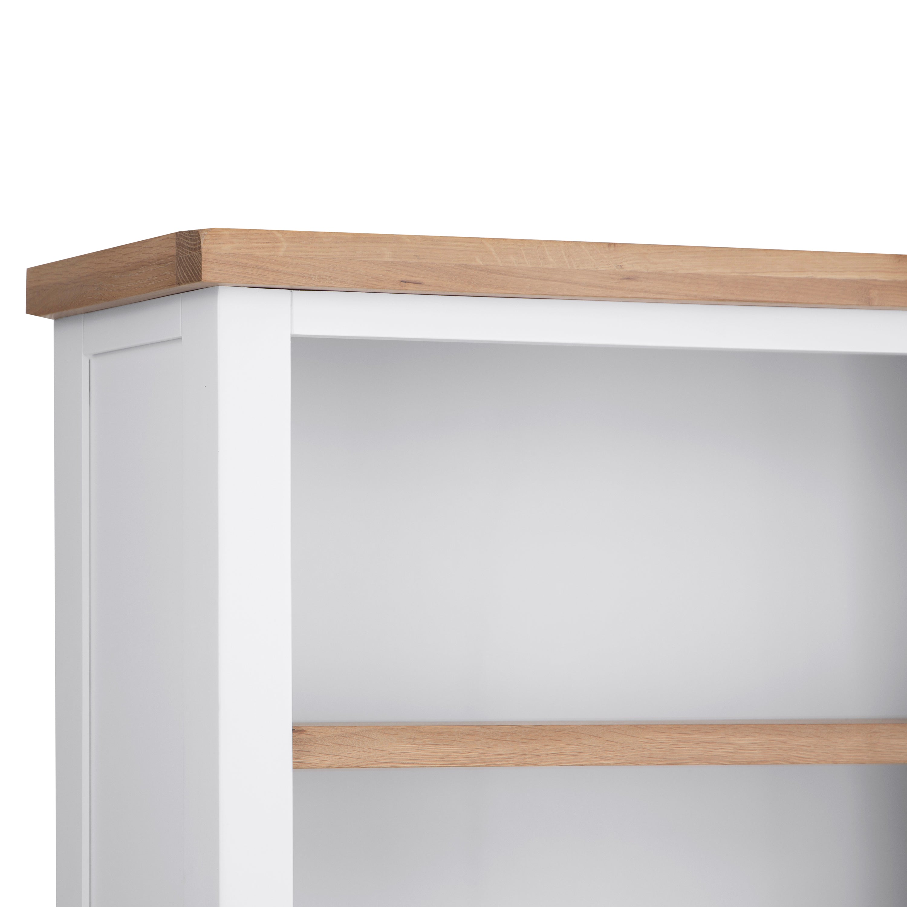 Earlham White Painted & Oak Large Bookcase