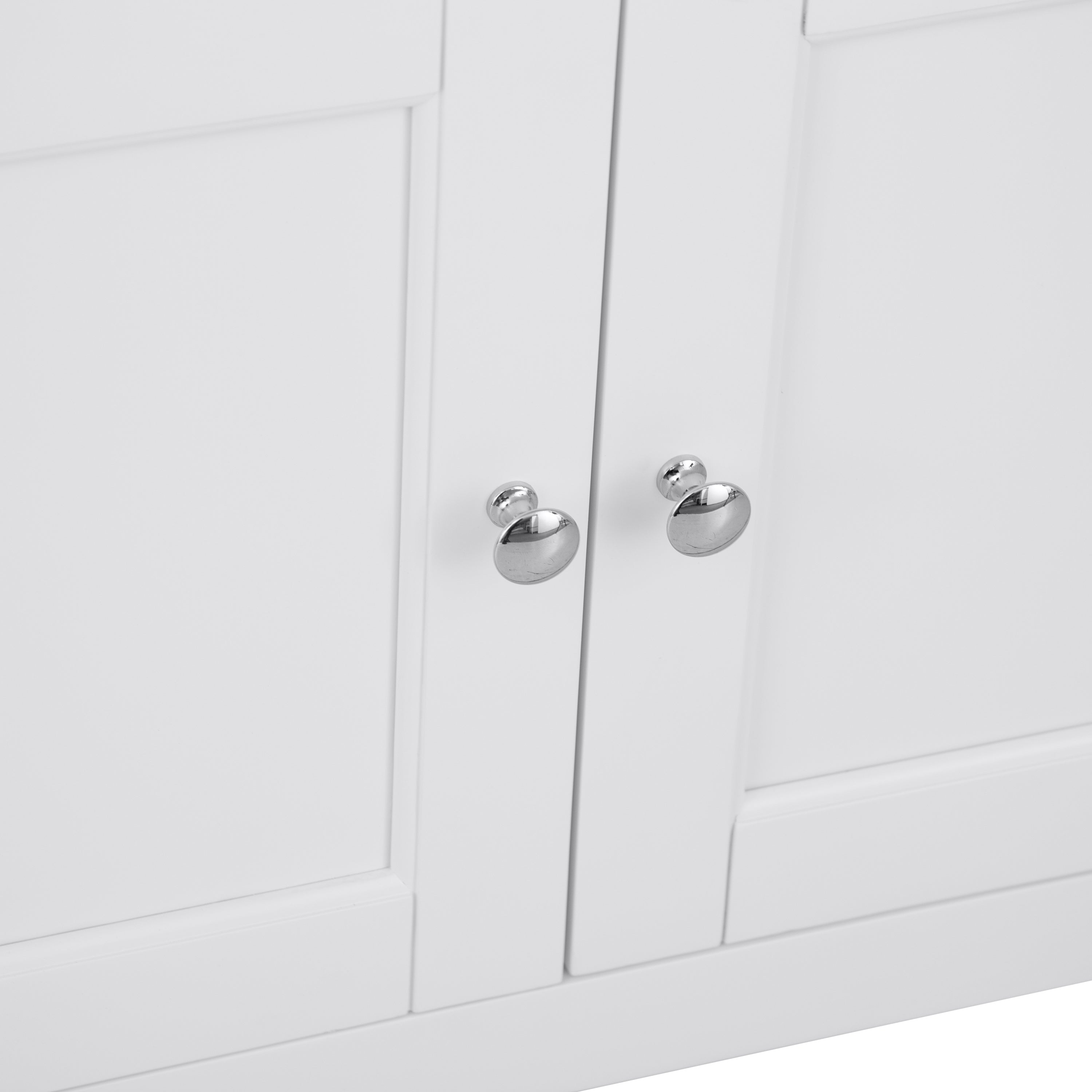 Earlham White Painted & Oak Large Bookcase