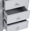 Earlham Grey Painted & Oak Bedside Cabinet - Large