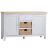 Earlham Grey Painted & Oak Large Sideboard