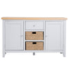 Earlham Grey Painted & Oak Large Sideboard