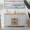 Earlham Grey Painted & Oak Large Sideboard