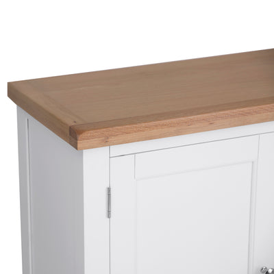 Earlham White Painted & Oak Large Sideboard