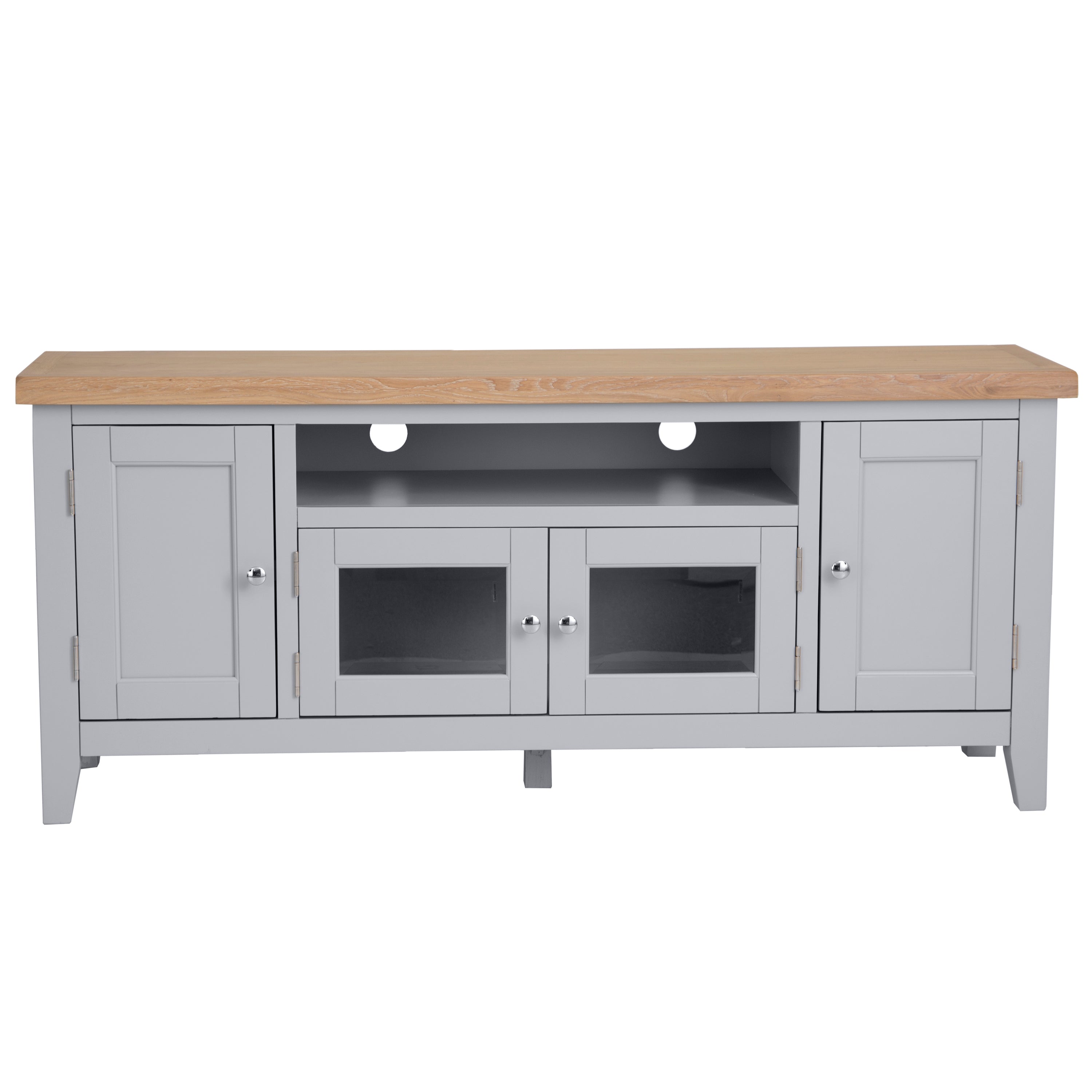 Earlham Grey Painted & Oak Large TV Unit