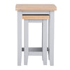 Earlham Grey Painted & Oak Nest of 2 Tables