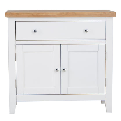 Earlham White Painted & Oak Small Sideboard