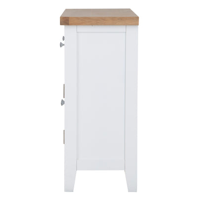 Earlham White Painted & Oak Small Sideboard