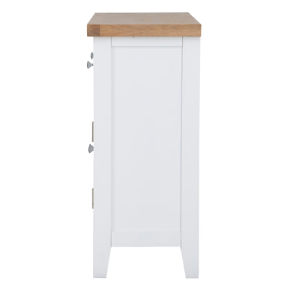 Earlham White Painted & Oak Small Sideboard