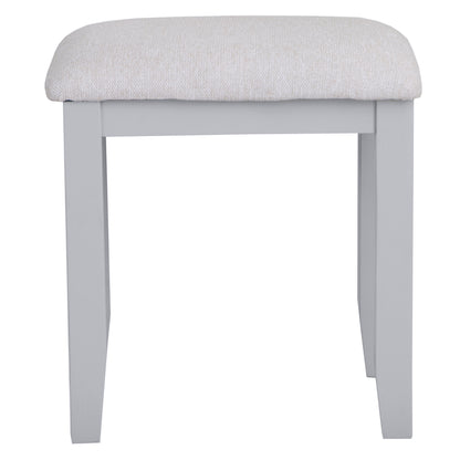 Earlham Grey Painted & Oak Grey Dressing Table Stool