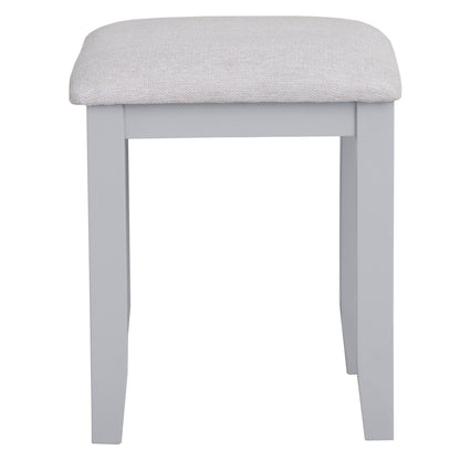 Earlham Grey Painted & Oak Grey Dressing Table Stool