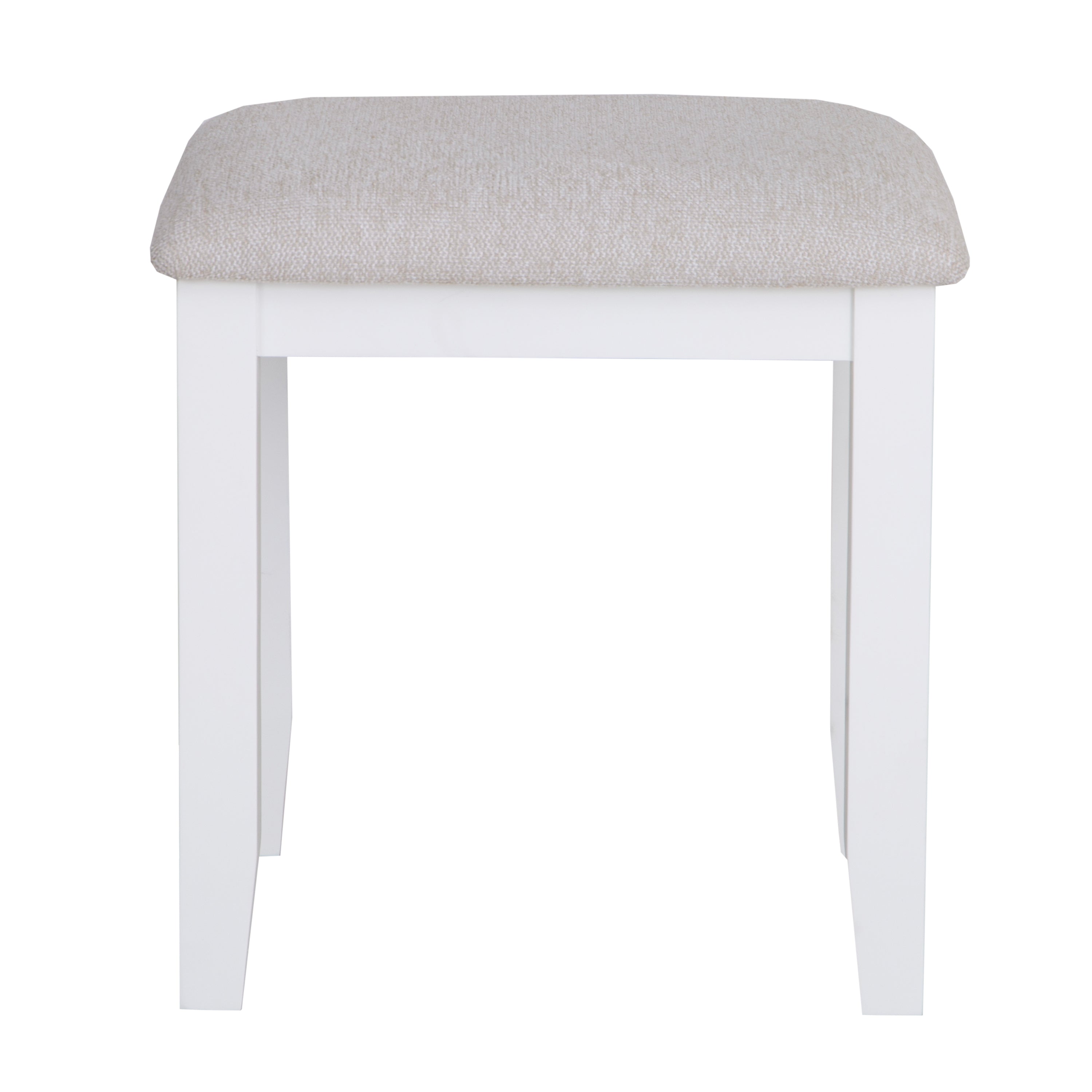 Earlham White Painted & Oak White Dressing Table Stool