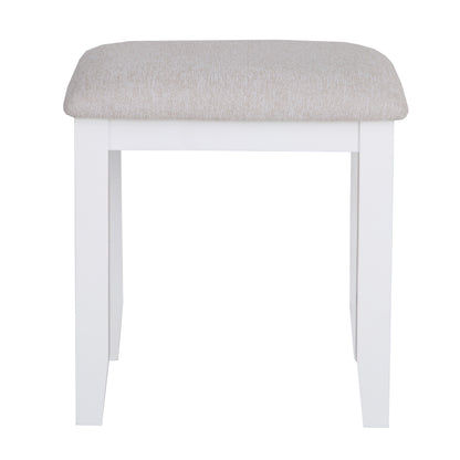 Earlham White Painted & Oak White Dressing Table Stool