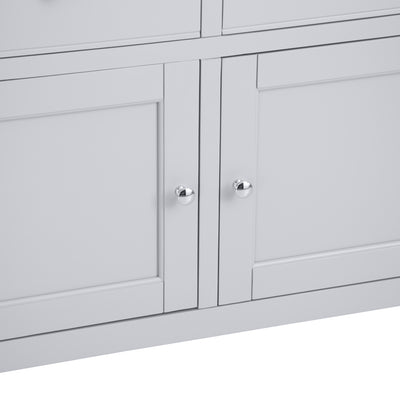 Earlham Grey Painted & Oak Standard Sideboard