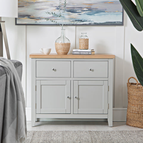 Earlham Grey Painted & Oak Standard Sideboard