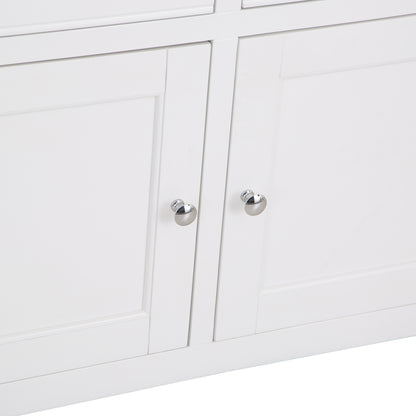 Earlham White Painted & Oak Standard Sideboard