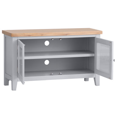 Earlham Grey Painted & Oak Standard TV Unit