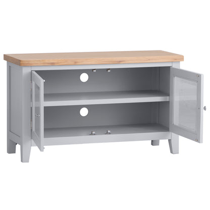Earlham Grey Painted & Oak Standard TV Unit