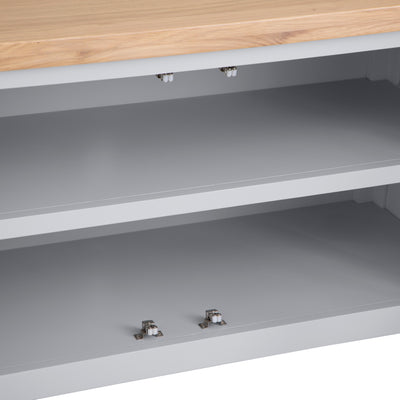Earlham Grey Painted & Oak Standard TV Unit