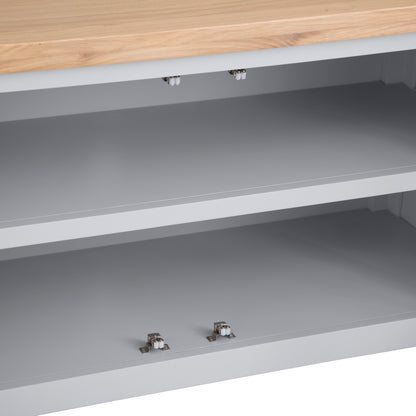 Earlham Grey Painted & Oak Standard TV Unit