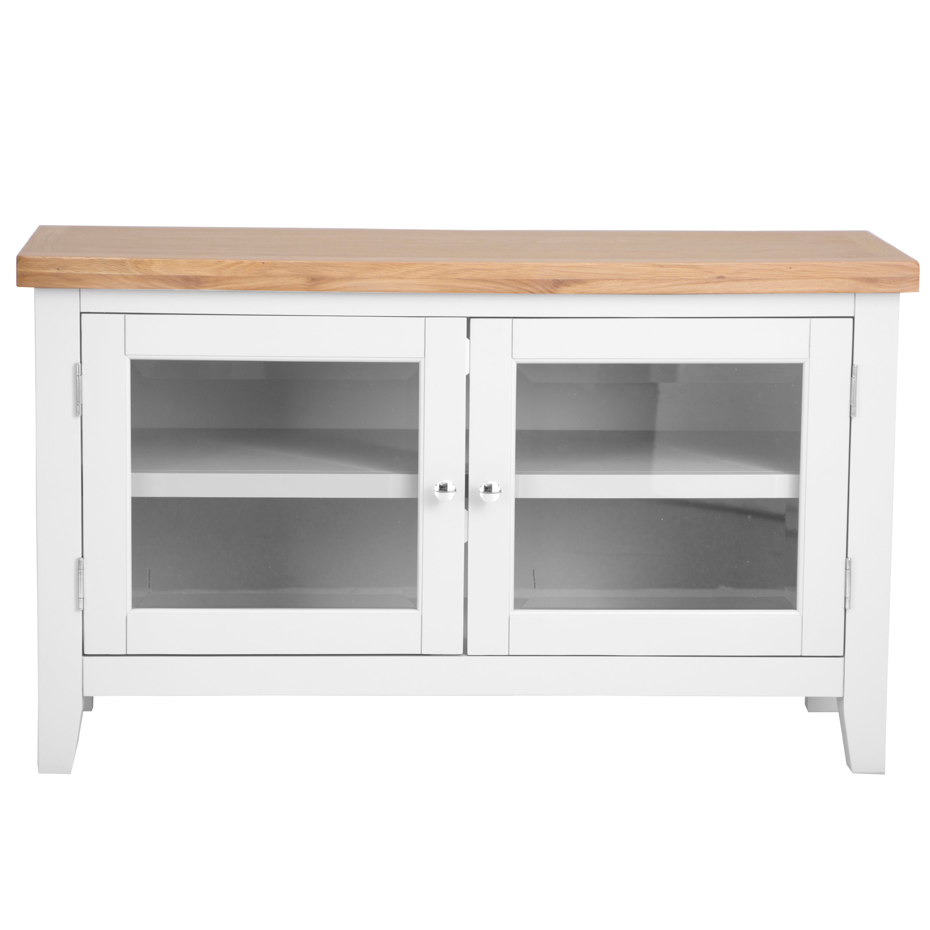 Earlham White Painted & Oak Standard TV Unit