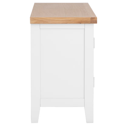 Earlham White Painted & Oak Standard TV Unit