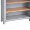 Earlham Grey Painted & Oak Small Wide Bookcase