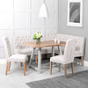 Montgomery Straight Buttoned Back Bench - Natural