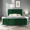 Emilia 5ft (150cm) King Size Fabric Bedframe - Green Velvet