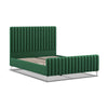 Emilia 5ft (150cm) King Size Fabric Bedframe - Green Velvet