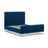 Emilia 5ft (150cm) King Size Fabric Bedframe - Royal Blue Velvet