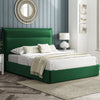 Lucia 4ft6 (135cm) Double Fabric Bedframe Ottoman - Green Velvet