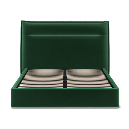 Lucia 4ft6 (135cm) Double Fabric Bedframe Ottoman - Green Velvet
