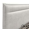 Lucia 4ft6 (135cm) Double Fabric Bedframe Ottoman - Silvery Grey Velvet