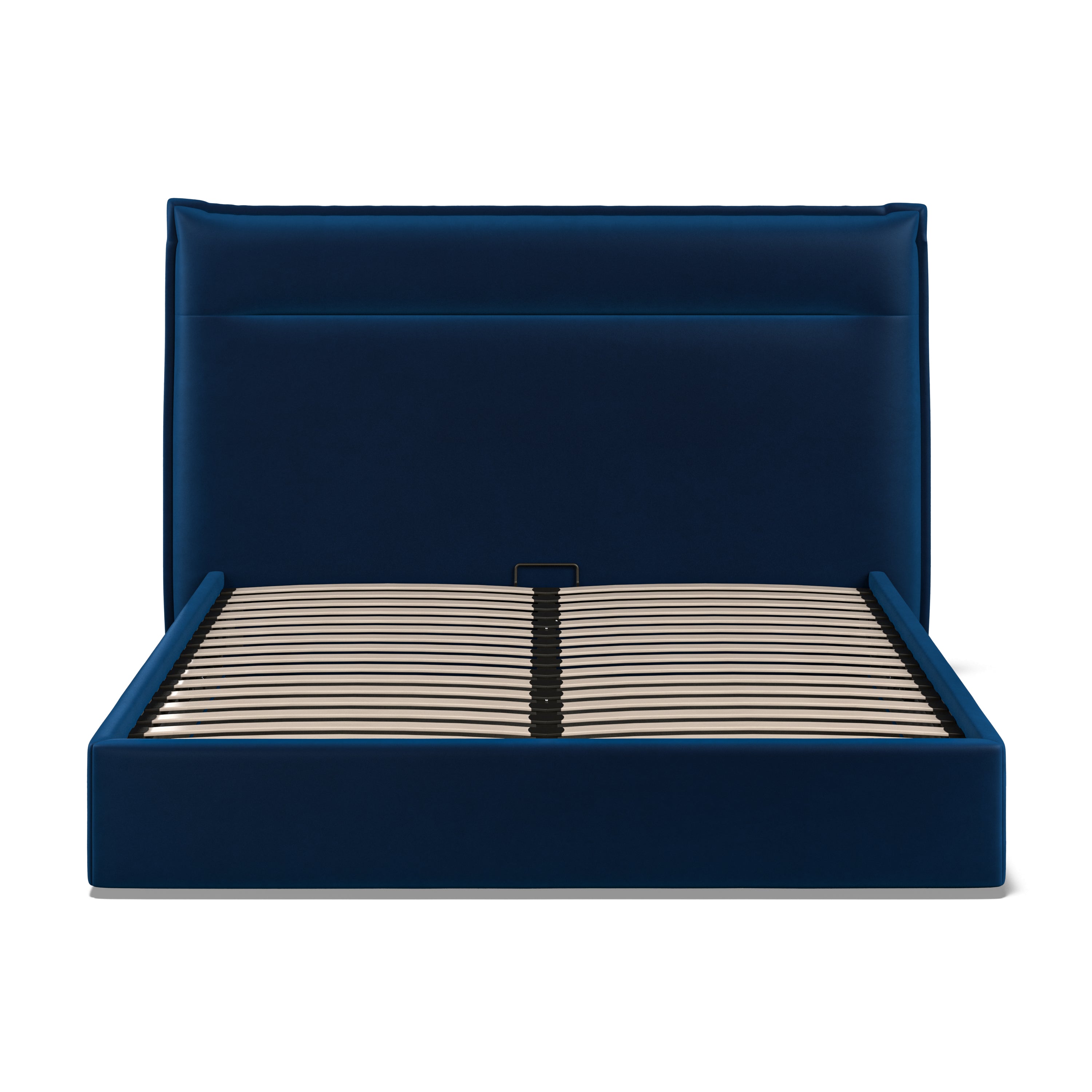 Lucia 5ft (150cm) King Size Fabric Bedframe Ottoman - Royal Blue Velvet