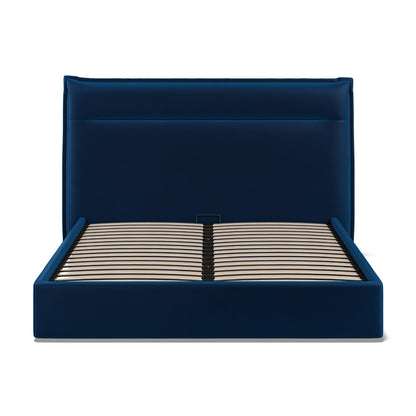 Lucia 5ft (150cm) King Size Fabric Bedframe Ottoman - Royal Blue Velvet