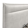 Lucia 5ft (150cm) King Size Fabric Bedframe Ottoman - Silvery Grey Velvet