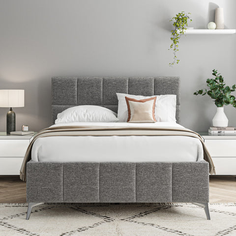 Grey and oak bed frame deals