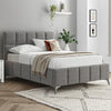 Alessia 4ft6 (135cm) Double Fabric Bedframe - Dark Grey Linen