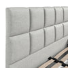 Alessia 4ft6 (135cm) Double Fabric Bedframe - Grey Linen