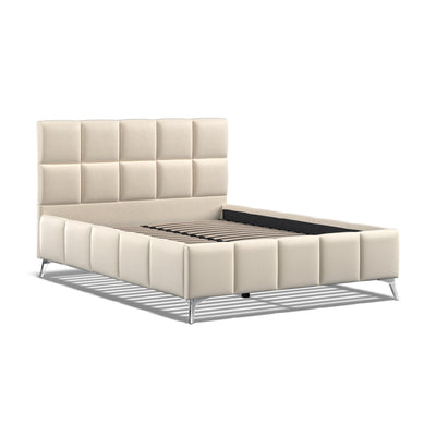 Alessia 5ft (150cm) King Size Fabric Bedframe - Beige Linen