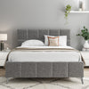 Alessia 5ft (150cm) King Size Fabric Bedframe - Dark Grey Linen