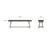 Suffolk Grey Oak Bench Cushion ONLY - 160cm