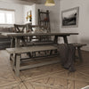 Suffolk Grey Oak Dining Bench - 200cm