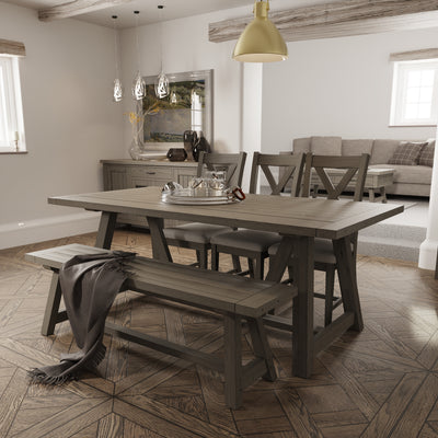 Suffolk Grey Oak Dining Table - 200cm