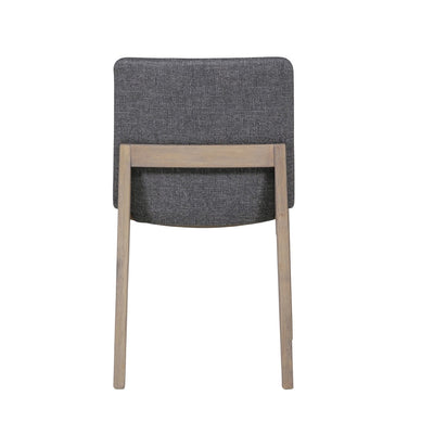 Falun Smoked Oak Dining Chair - Dark Grey