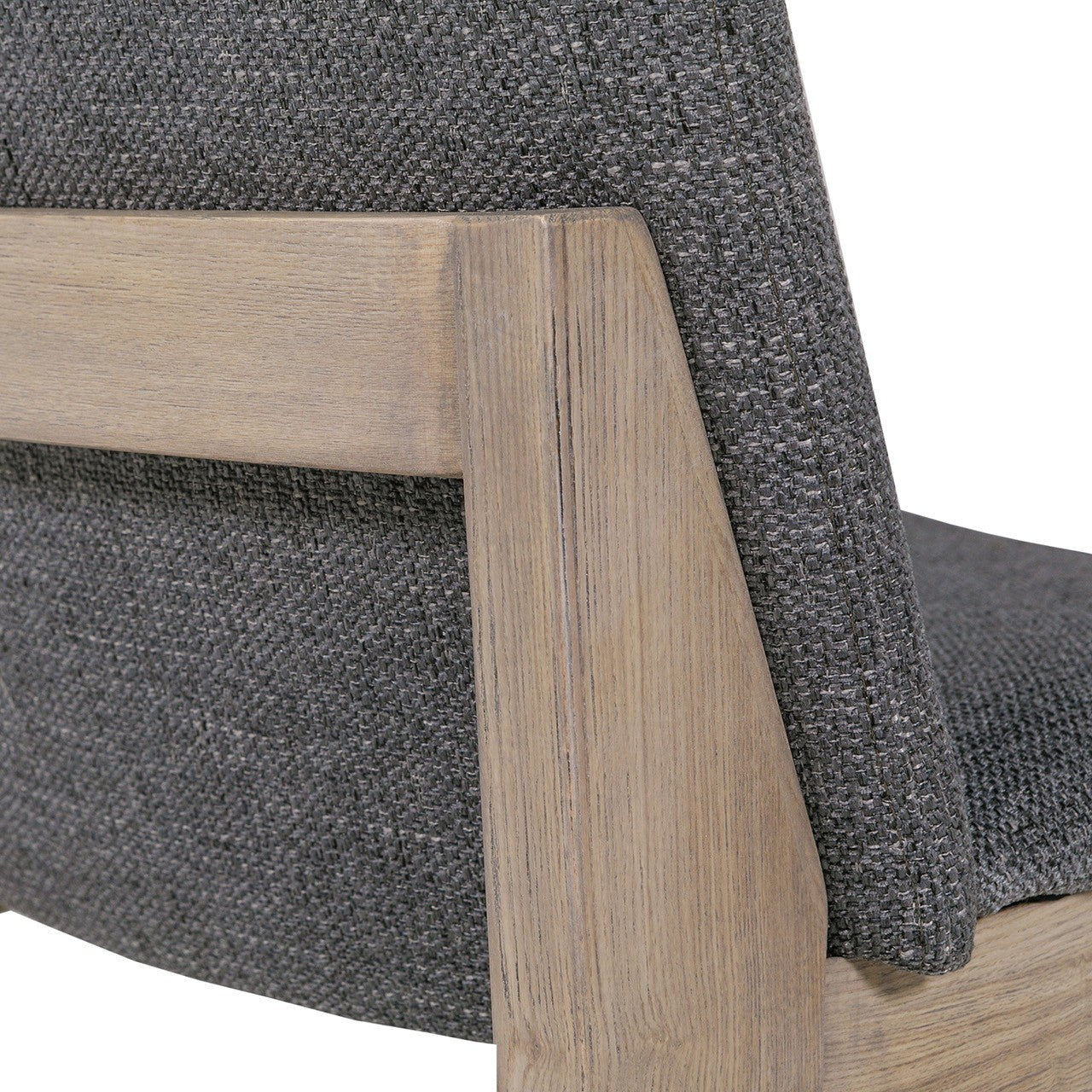 Falun Smoked Oak Dining Chair - Dark Grey