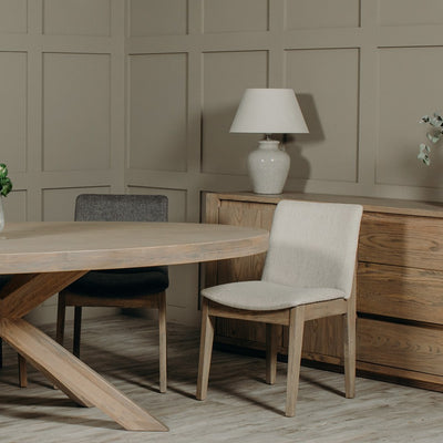 Falun Smoked Oak Dining Chair - Natural